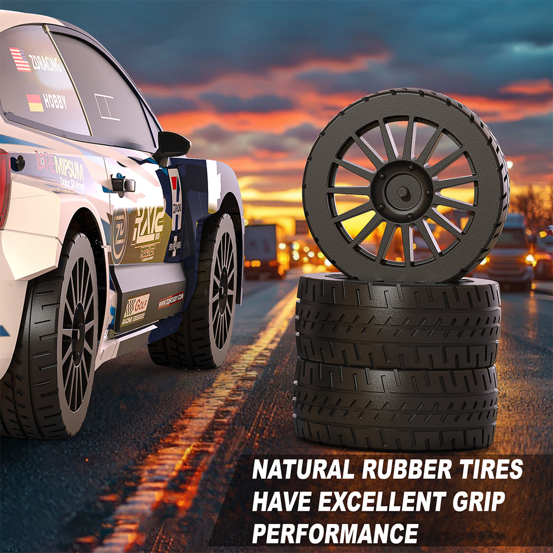 ZD Racing RX12 1/12 4WDブラシレスラリーカー  55-60km/h 2.4Gプロポーショナル制御 MINI RC